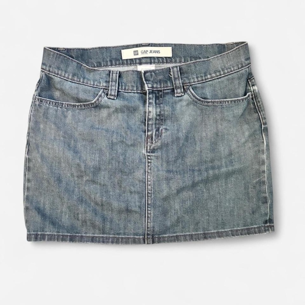 Vintage GAP Classic Blue Mini Jean Skirt ~ Size 6